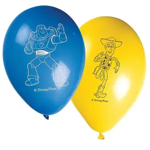 Toy Story Woody Balloons (Pack of 8) Blue/Yellow (One Size)