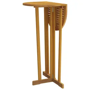 Berkfield Folding Bar Table 90x65x105 cm Solid Wood Teak