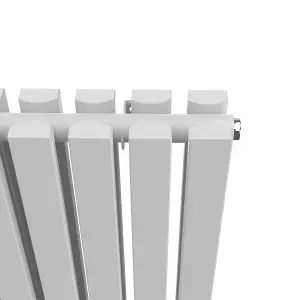 Rinse Bathrooms 1600 x 550mm White Vertical Designer Radiator Rad Double Column Radiator Rad Rectangular Flat Panel