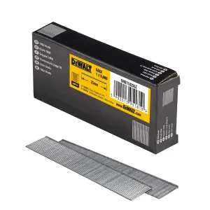 DeWalt 18 gauge Galvanised Straight Collated Brads (L)25mm, Pack of 5000