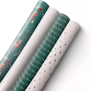 Kraft & Co 2 Pack Christmas Wrapping Paper Roll(Winter)