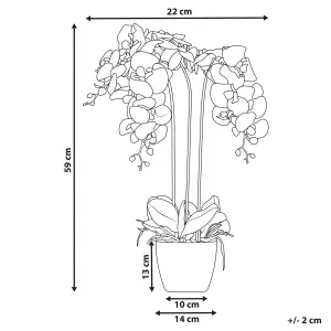 Artificial Plant ONCIDIUM ORCHID White