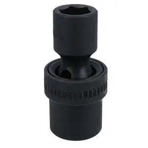 13mm 1/2in Drive Universal Swivel Wobble Metric Impact Shallow Socket 6 Point