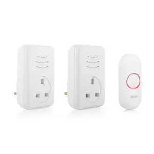 Byron White Wireless Door chime kit DBY-22317BS-KF