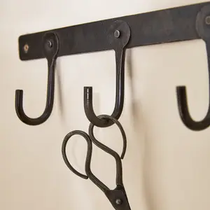 Traditional Style Olsen Hand-Forged Clothes Hanger Wall Hooks