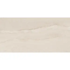 Kale Avalon White Matt Stone effect Textured Porcelain Indoor Wall & floor Tile, Pack of 6, (L)600mm (W)300mm