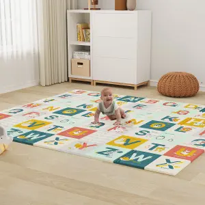 Yohood Baby Play Mat,Foldable Double Sided Crawling Mat 180cm x 200cm x 1cm