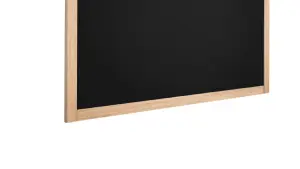 ALLboards Black chalkboard 90x60 cm natural wooden frame