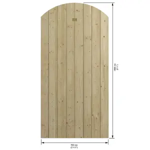 Cheshire Tongue & Groove Arch Top Wooden Gate