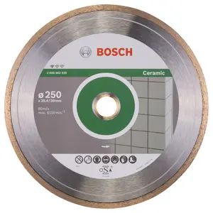 Bosch Professional Ceramic Diamond Cutting Disc - 250 x 30+25.40 x 1.6 x 7 mm - Standard