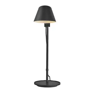 Nordlux DFTP Stay Long Indoor Living Dining Bedroom Table Lamp In Black (Diam) 15cm