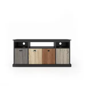 Mercer TV Console with 4 Doors Multicolour/Black