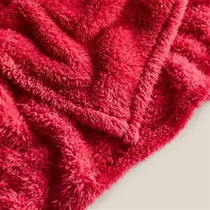 Teddy Bear Throw Blanket, Animals, Size: 130cm X 170Cm, Pink, Teddy Fuchsia