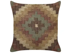 Throw Cushion MAGURI Jute 45 x 45 cm Oriental Brown