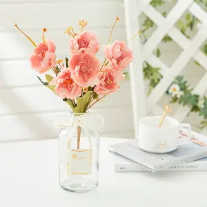 Pink Artificial Peony Flower Lifelike Bouquet Home decoration