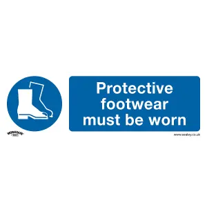 Sealey Mandatory Safe Sign Protective Shoes Self-Adhesive Vinyl x10 SS7V10