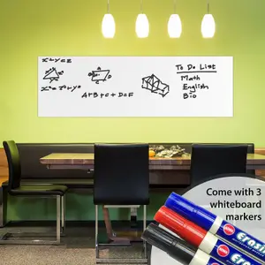 Walplus Whiteboard Self-Adhesive Decal Wall Sticker - 2Pcs