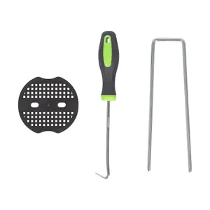 80pc Weed Membrane Fixing Set with Removal Tool - 15cm