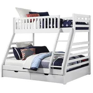 Angelynn 2 Drawer Standard Bunk Bed White