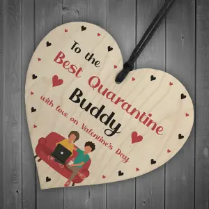 Quarantine Lockdown Funny Valentines Day Gift For Boyfriend Girlfriend Him Her