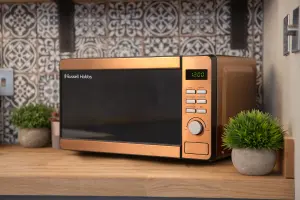 Russell Hobbs RHMD804CP 17 Litre Copper Effect Digital Microwave