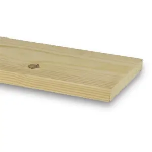 PACK OF 15 (Total 15 Units) - 25mm x 150mm (21mm x 145mm Finish) Planed All Round Redwood Timber - 4.2m Length