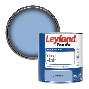 Leyland Trade Vinyl Matt Walls & Ceilings Emulsion Paint (S 2030-R80B) 2.5L