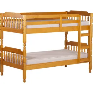 Cabin Bed Bunk Bed Honey / Single (3')