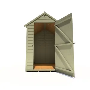 Shire Overlap 6x4  Single Door Windowless Value Shed Pressure Treated