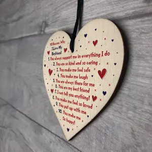 Handmade 10 Reasons Why I Love You Gift For Boyfriend Valentine's Day Anniversary Gift