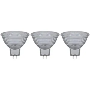 Crompton Lamps LED MR16 Bulb 5W GU5.3 12V Warm White Clear (35W Eqv) (3 Pack)