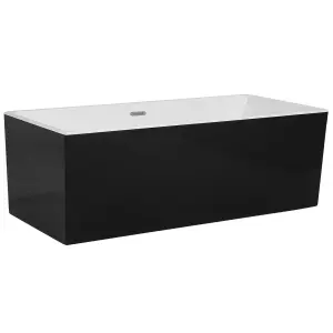 Freestanding Bath 1700 x 810 mm Black RIOS