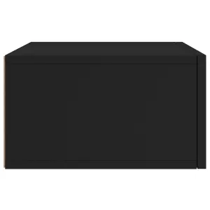 Berkfield Wall-mounted Bedside Cabinets 2 pcs Black 35x35x20 cm