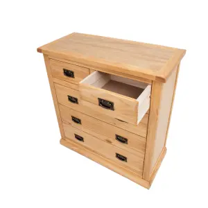 Lucca 5 Drawer Chest of Drawers Bras Drop Handle