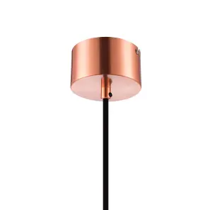 GoodHome Nedoki Copper effect Pendant ceiling light, (Dia)350mm