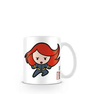 Marvel Kawaii Black Widow Mug White/Red/Grey (One Size)