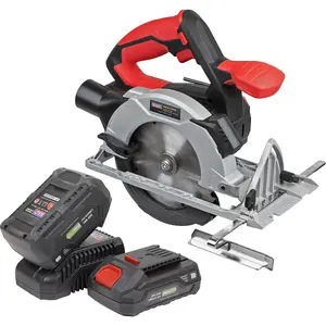 Powerful 20V Cordless Circular Saw Kit with Dual Batteries and Charger