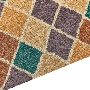 Wool Area Rug 200 x 200 cm Multicolour KESKIN