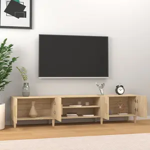 Berkfield TV Cabinet Sonoma Oak 180x31.5x40 cm Engineered Wood