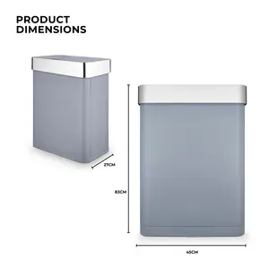 Tower Compact Sensor Bin, 60L Grey