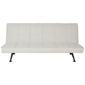 Beliani Retro Sofa Bed HASLE Light Beige