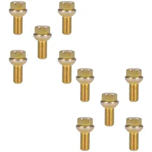 M14 x 1.5 Replacement Wheel Bolts Conical for Trailer Hubs Hub Pack of 10