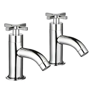 Mira Shower Revive Basin Pillar Taps 2.1819.002 + Bath Pillar Tap 2.1819.003