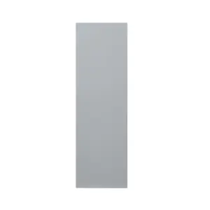 GoodHome Alisma High gloss grey Slab Highline Cabinet door (W)300mm (H)715mm (T)18mm