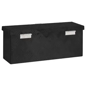 Berkfield Storage Box Black 50x20.5x15 cm Aluminium