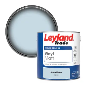 Leyland Trade Vinyl Matt Walls & Ceilings Emulsion Paint Simply Elegant (PPG1155-3) 2.5L