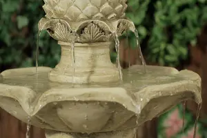 Primrose Elizabethan Vintage Style Royal 2 Tier Pineapple Water Feature Classical Fountain 98cm