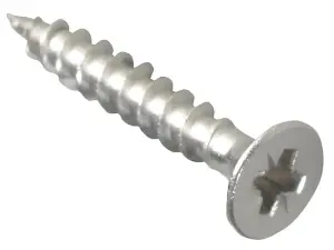 ForgeFix POZI425SS Multi-Purpose Pozi Compatible Screw CSK ST S/Steel 4.0 x 25mm Box 200 FORPOZI425S