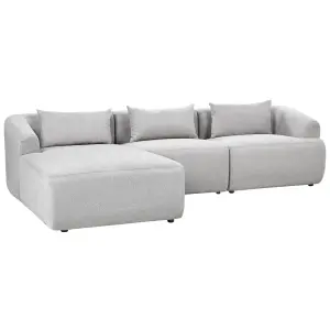 Corner Sofa SVANSELE Light Grey Fabric Right Hand