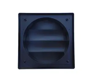 Black External Gravity Flaps 150mm /6" Ventilation Duct Cover